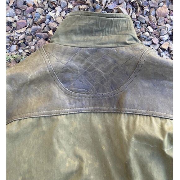 Jacques Franchi Olive Bomber Jacket Large MADE IN FRANCE Leather Polyester - Picture 9 of 12